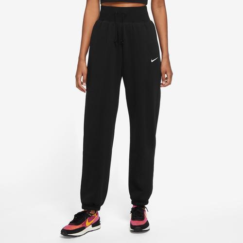 Nike Womens Style Fleece High Rise Pants - Grey/White Product Image