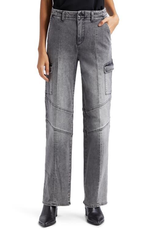 LAGENCE Brooklyn High Waist Wide Leg Utility Jeans Product Image