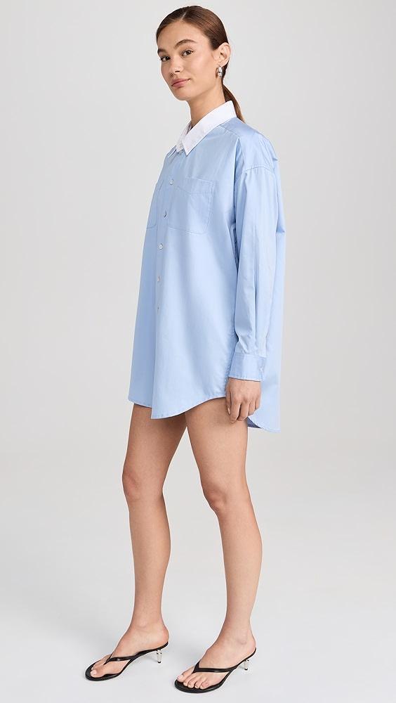 Marissa Webb Davie Sateen Mini Dress Shirt | Shopbop Product Image