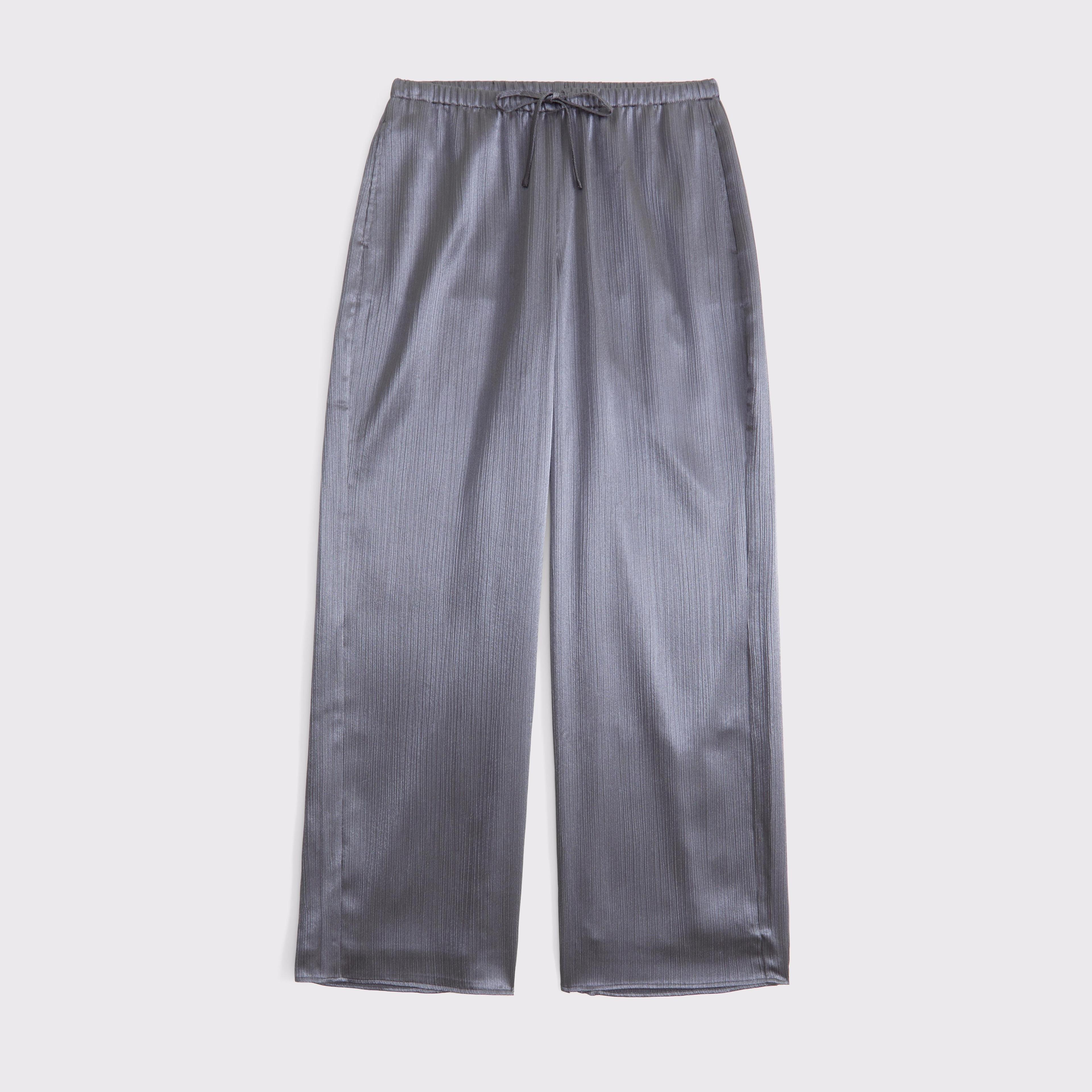 Textured Satin Pull-On Pant Product Image