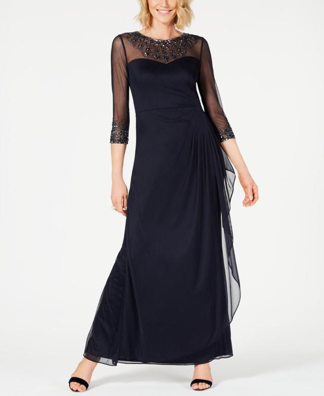 Alex Evenings Embellished Chiffon Evening Gown Product Image