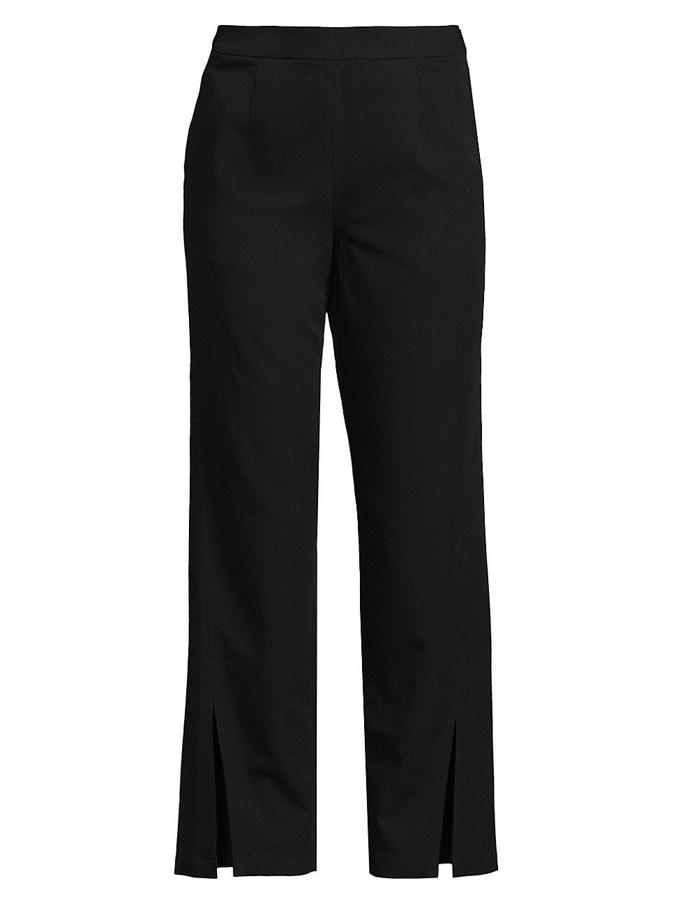 Womens Split-Hem Straight-Leg Pants Product Image