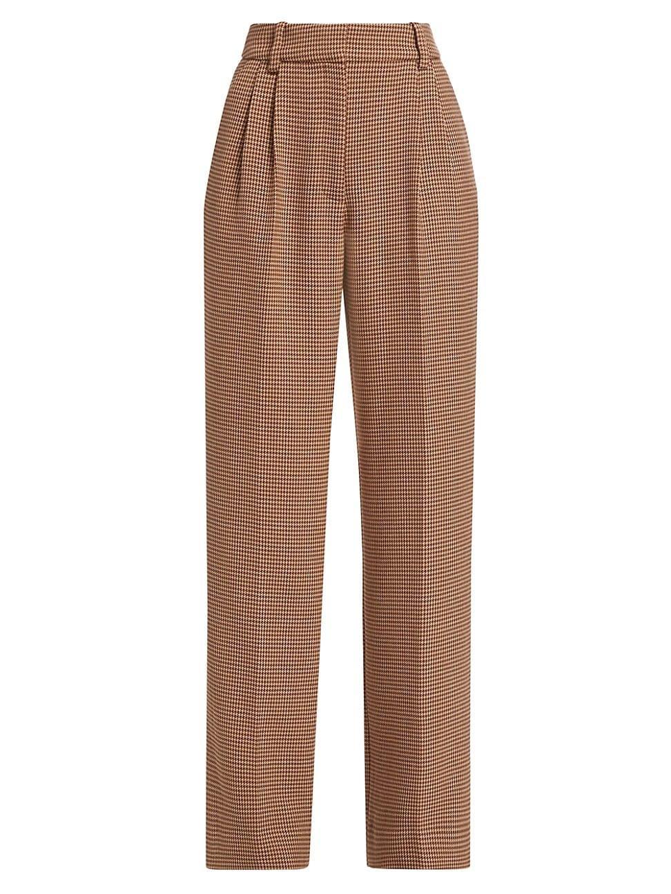 Womens Favorite Houndstooth Wide-Leg Pants Product Image