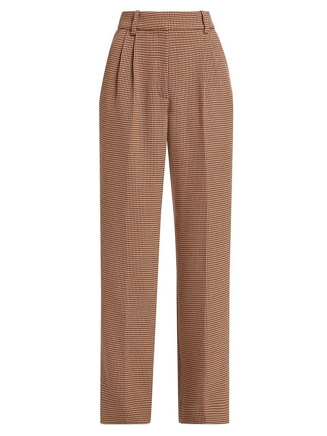 Womens Favorite Houndstooth Wide-Leg Pants Product Image