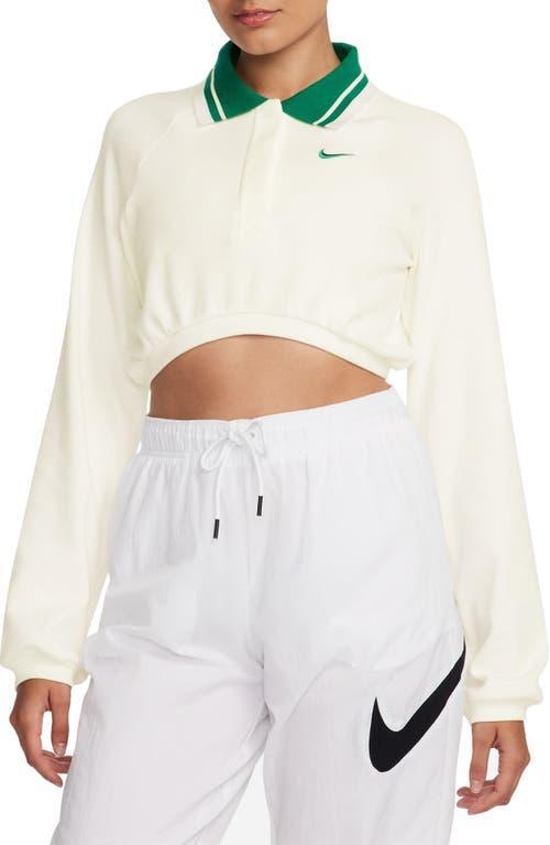 Women's Nike Sportswear Collection Cropped Long-Sleeve Polo Product Image