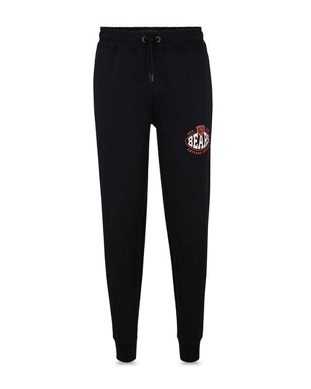 Mens BOSS x NFL Cotton-Blend Tracksuit Bottoms With Collaborative Branding Product Image