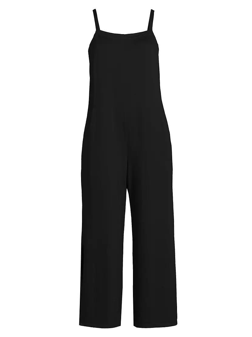 Cropped Stretch-Knit Jumpsuit Product Image