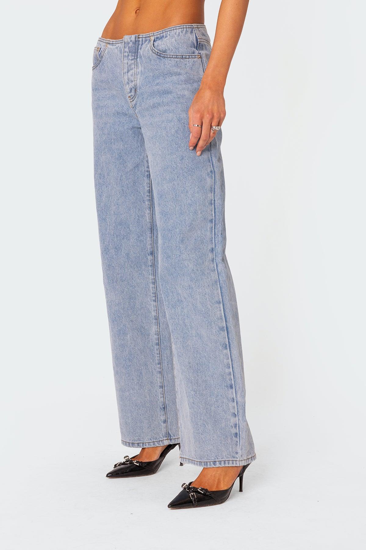 No Waistband Relaxed Jeans Product Image