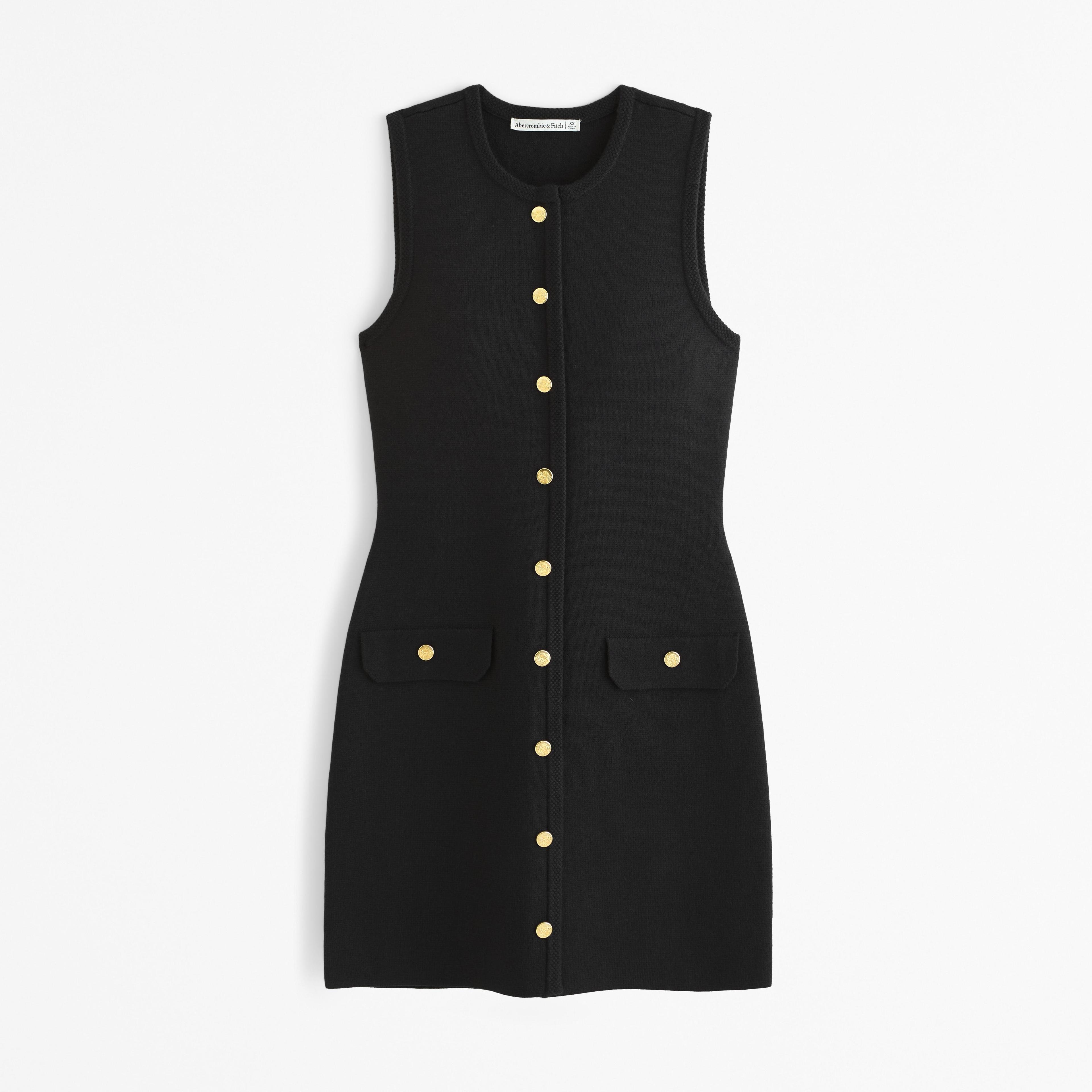 The A&F Mara High-Neck Vest Sweater Dress Product Image