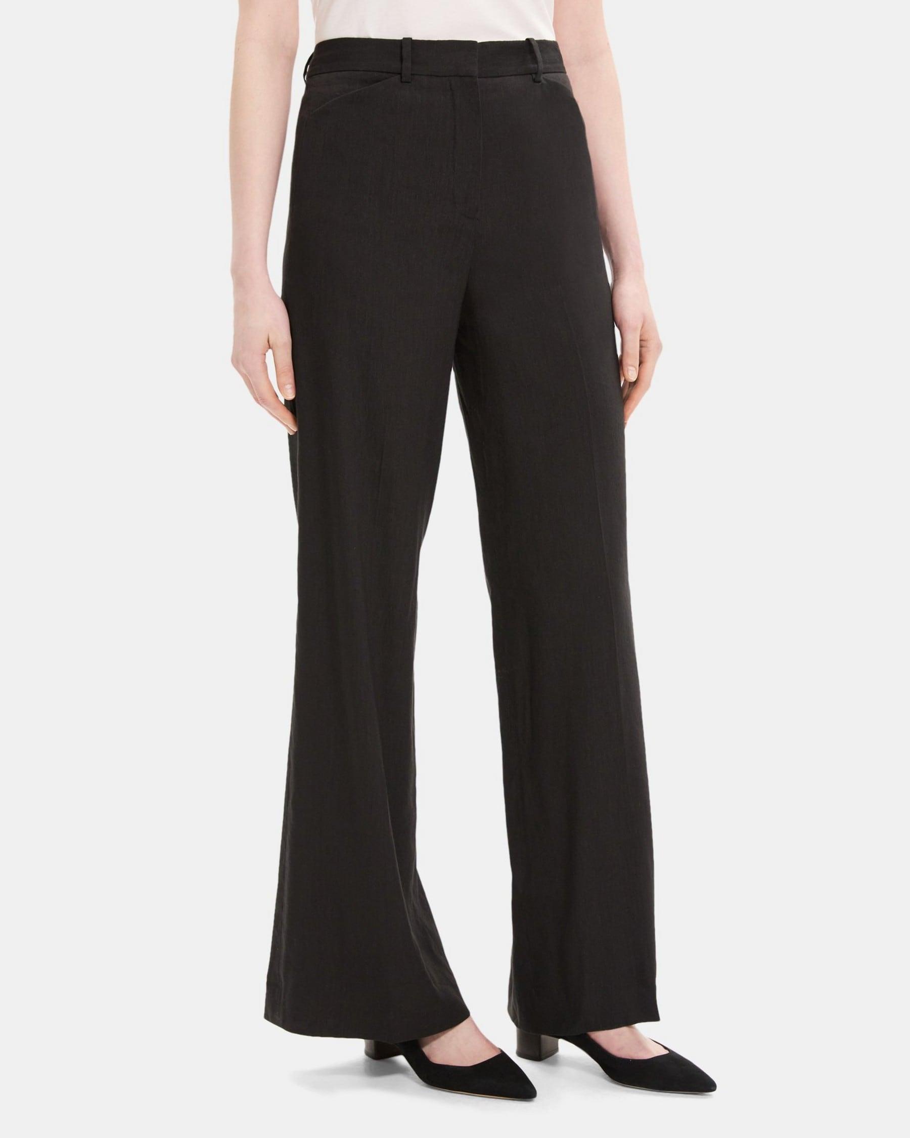 Wide-Leg Pant in Linen-Blend Product Image