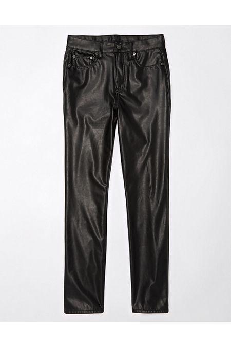 AE Stretch Vegan Leather Super High-Waisted Straight Pant Women's Product Image