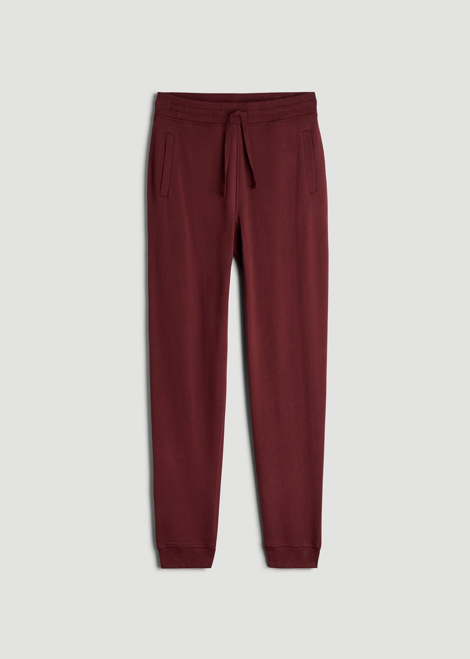 Wearever 2.0 French Terry Joggers for Tall Men in Red Ochre Male Product Image