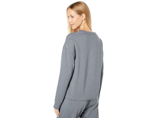 Splendid Eco Fleece Crew Neck Sweatshirt (Shadow) Women's Clothing Product Image