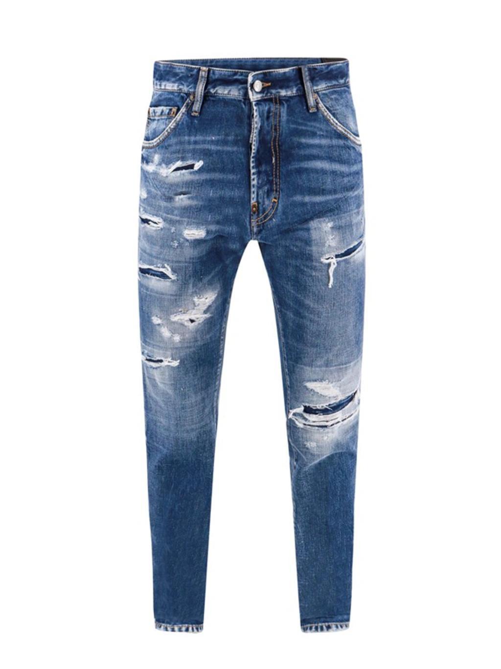 DSQUARED2 Cool Guy Distressed Jeans In Blue Product Image