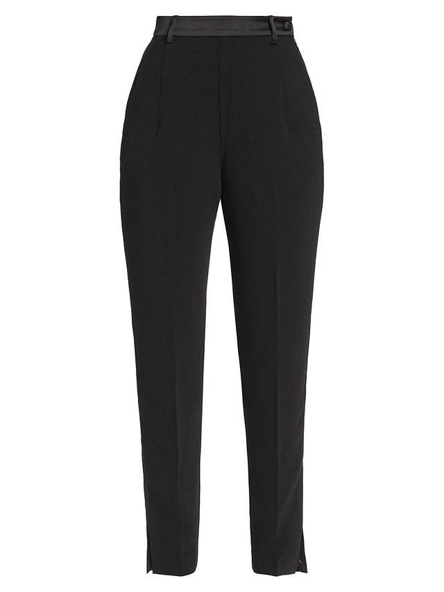 Womens Anton Crepe Straight Tuxedo Pant Product Image