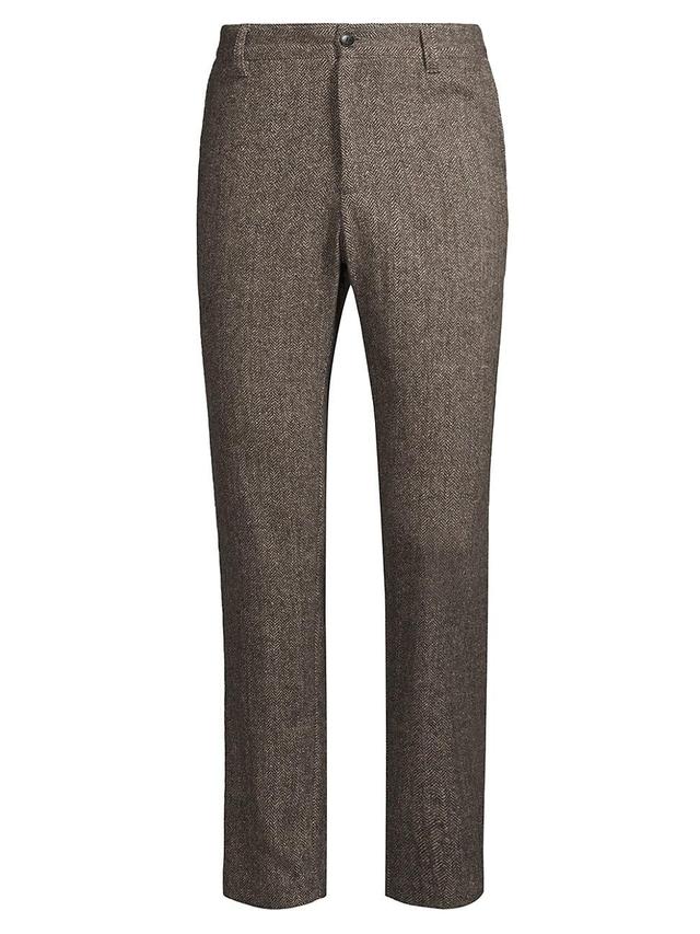 Mens Thomas Tweed Wool-Blend Trousers Product Image