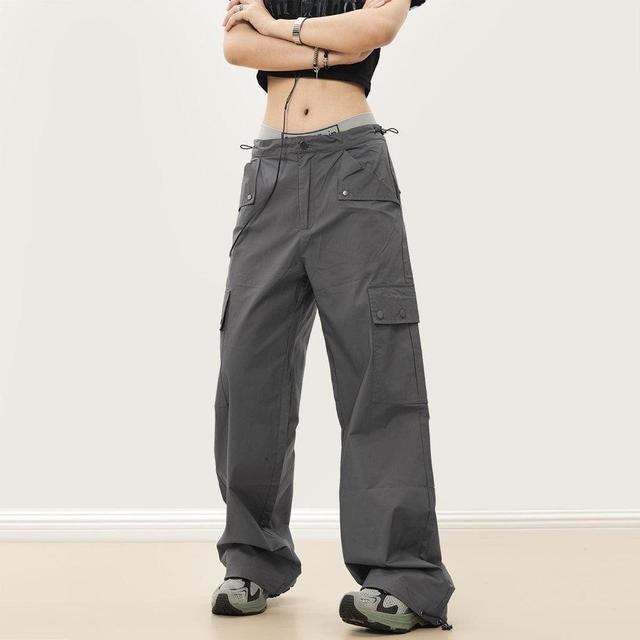 RTK (W) No. 3430 GRAY STRAIGHT CARGO PANTS Product Image