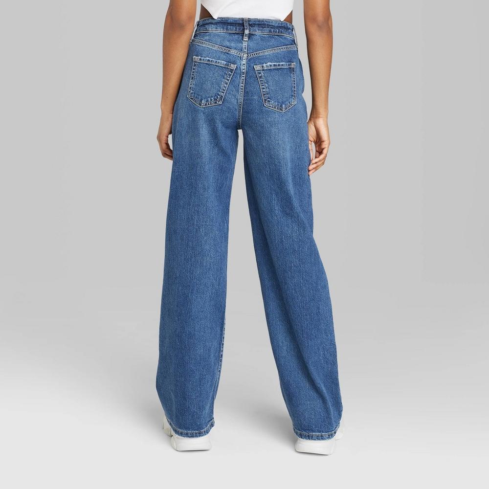 Womens High-Rise Baggy Jeans - Wild Fable Blue 17 Product Image