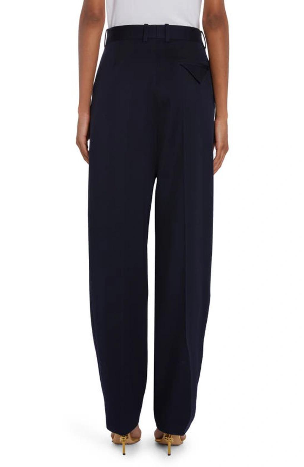 Grain De Poudre Wool Straight-leg Pants In Abyss Product Image