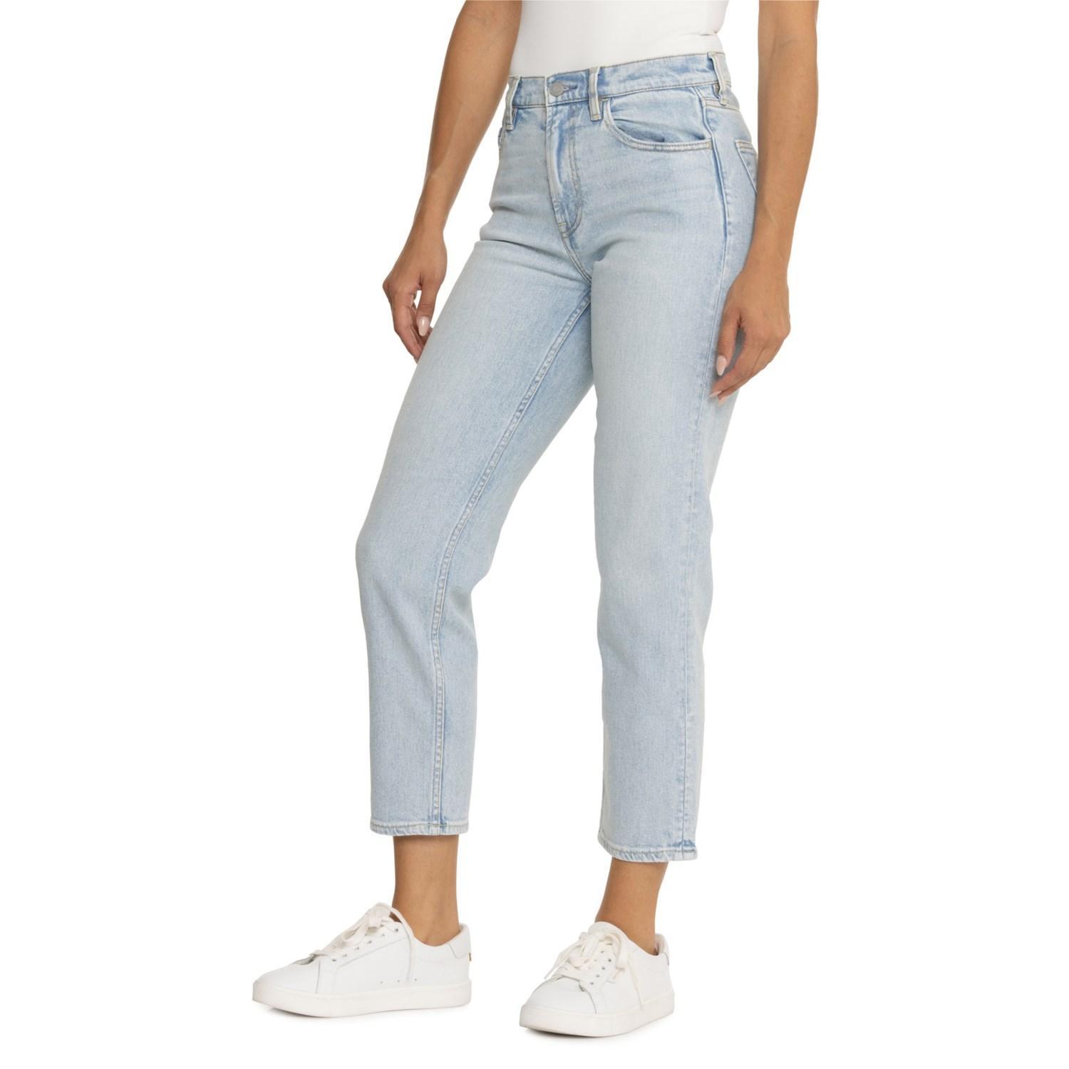 Faherty Organic Cotton Denim Slim Straight Ankle Jeans Product Image