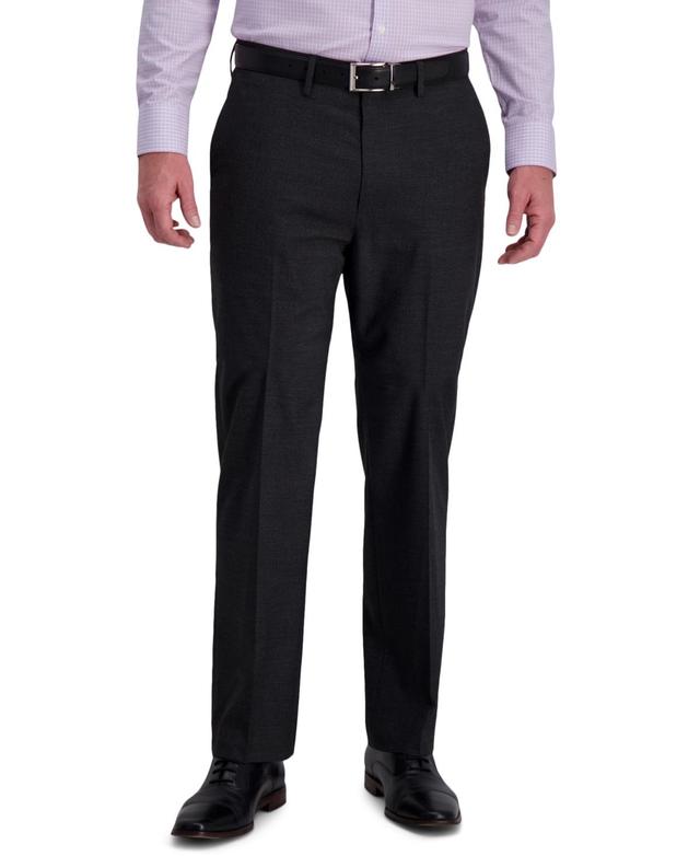 J.m. Haggar Mens Classic-Fit 4-Way Stretch Textured Grid Performance Dress Pants Product Image