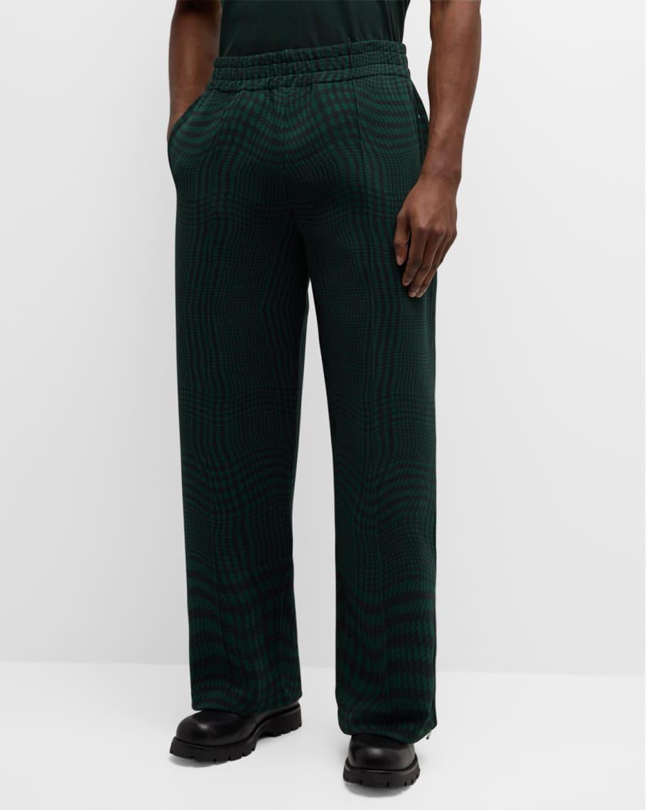 Mens Warped Check Jersey Pants Product Image