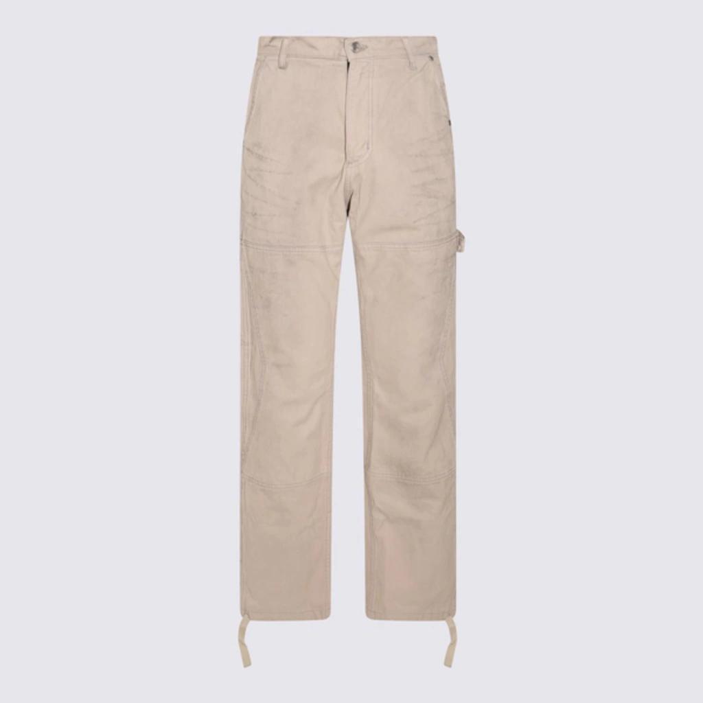 RHUDE Cream Denim Jeans In White Product Image