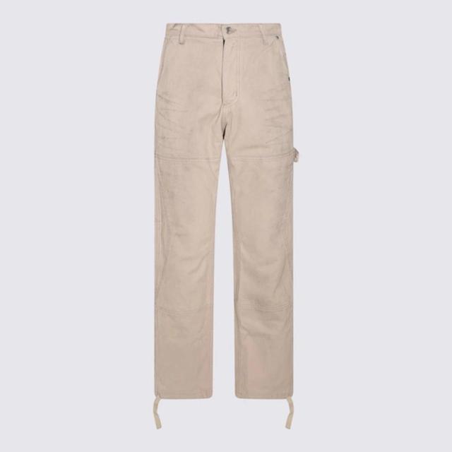 RHUDE Cream Denim Jeans In White Product Image