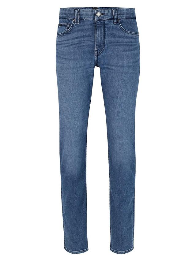 Mens Slim-Fit Jeans in Comfort-Silk Denim Product Image