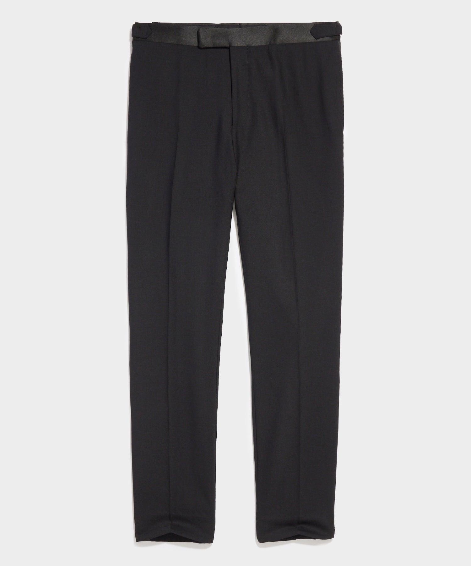 Italian Tuxedo Trouser in Black Product Image