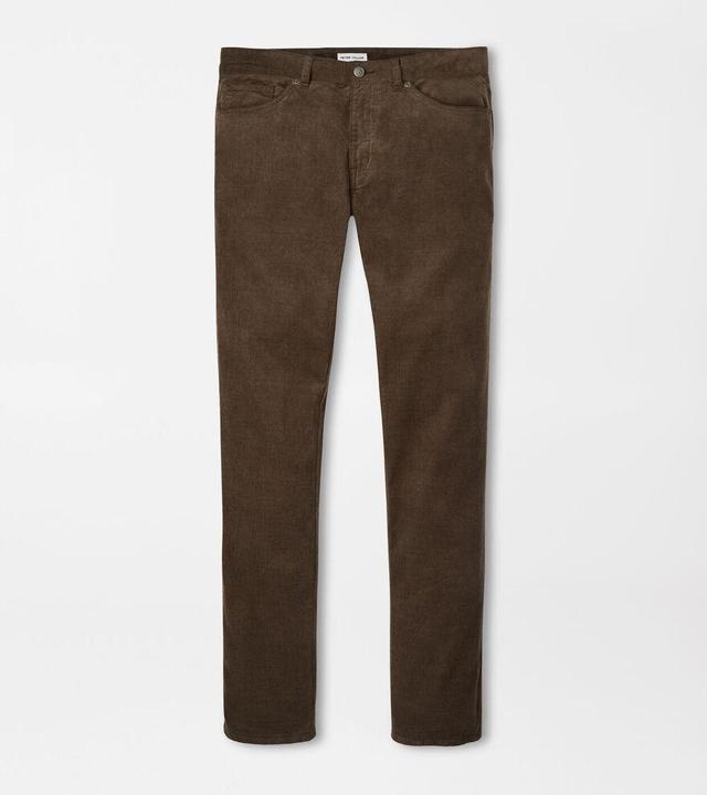 Peter Millar Mens Superior Soft Corduroy Five-Pocket Pant | Color: Espresso | Size: 40 Product Image