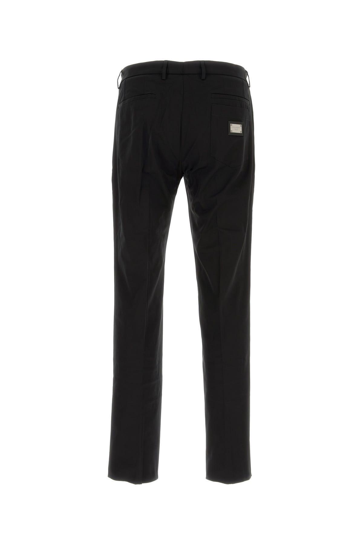 Man Black Stretch Cotton Pant Product Image