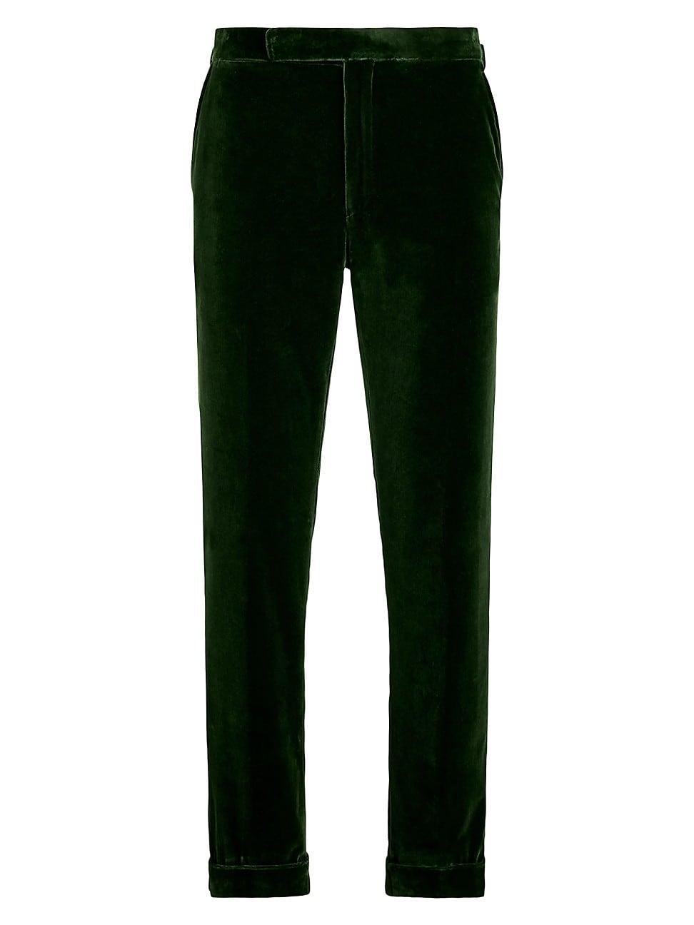 Mens Cotton Velvet Straight-Leg Pants Product Image