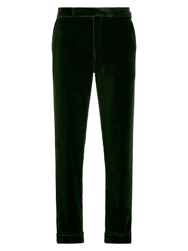 Mens Cotton Velvet Straight-Leg Pants Product Image