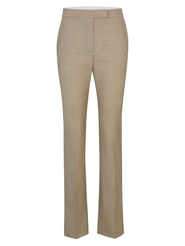 Womens Slim-Fit Trousers in Italian Virgin-Wool Sharkskin Product Image