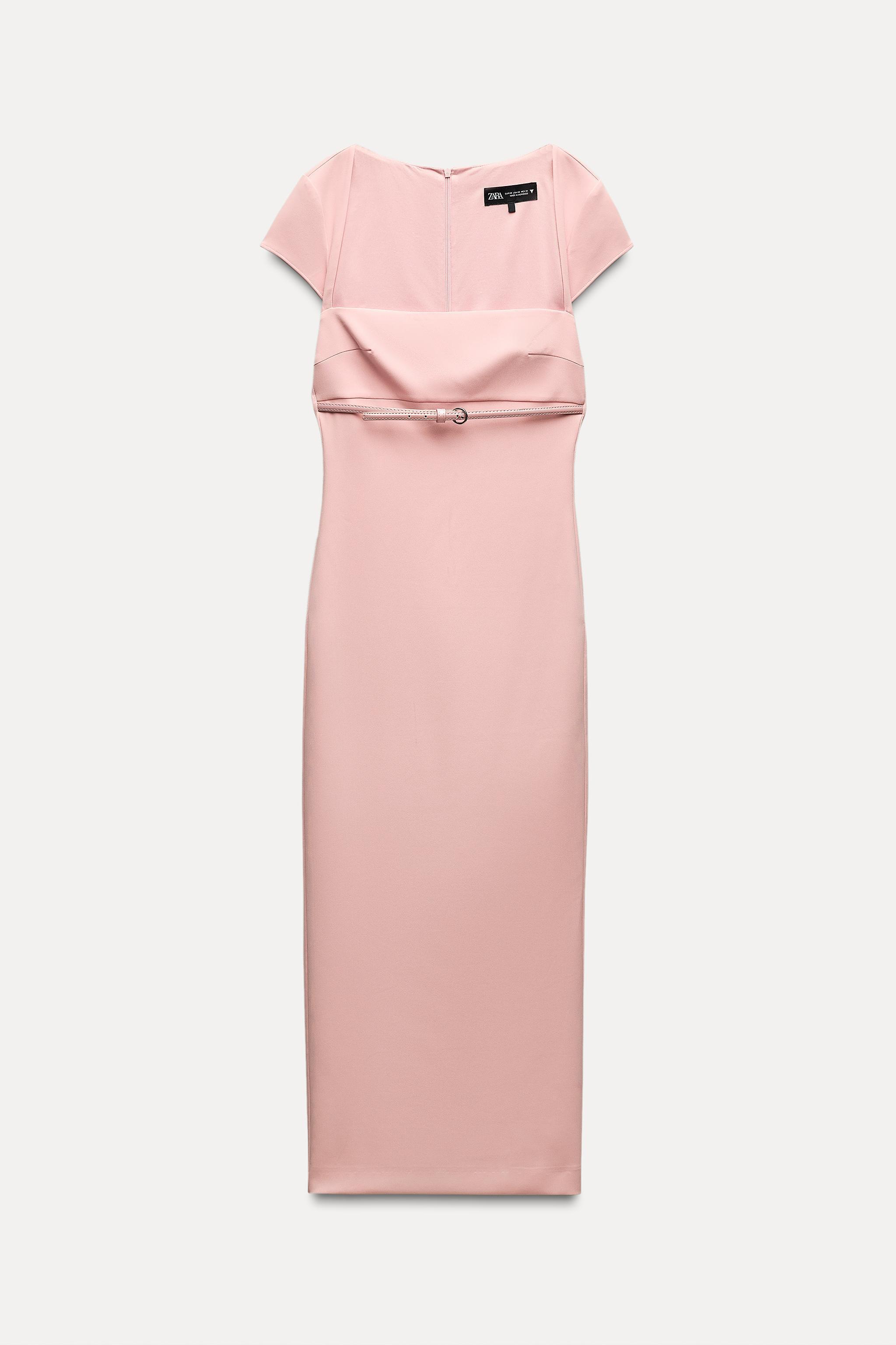 BELTED MIDI DRESS Product Image