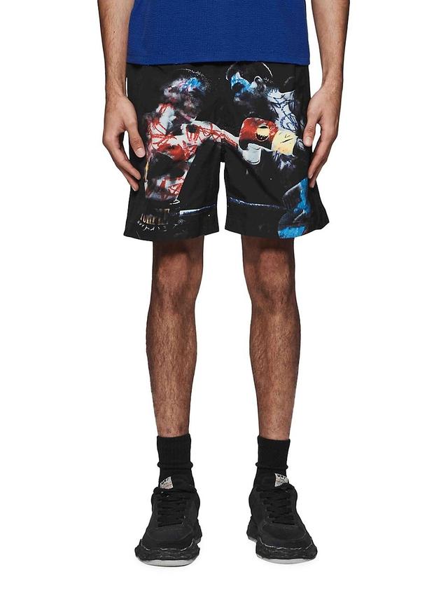 Mens Graphic Swim Shorts Product Image