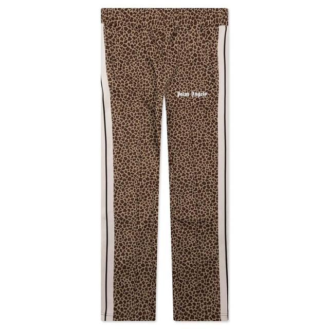 Leopard Jacquard Track Pants - Beige/Off White Male Product Image