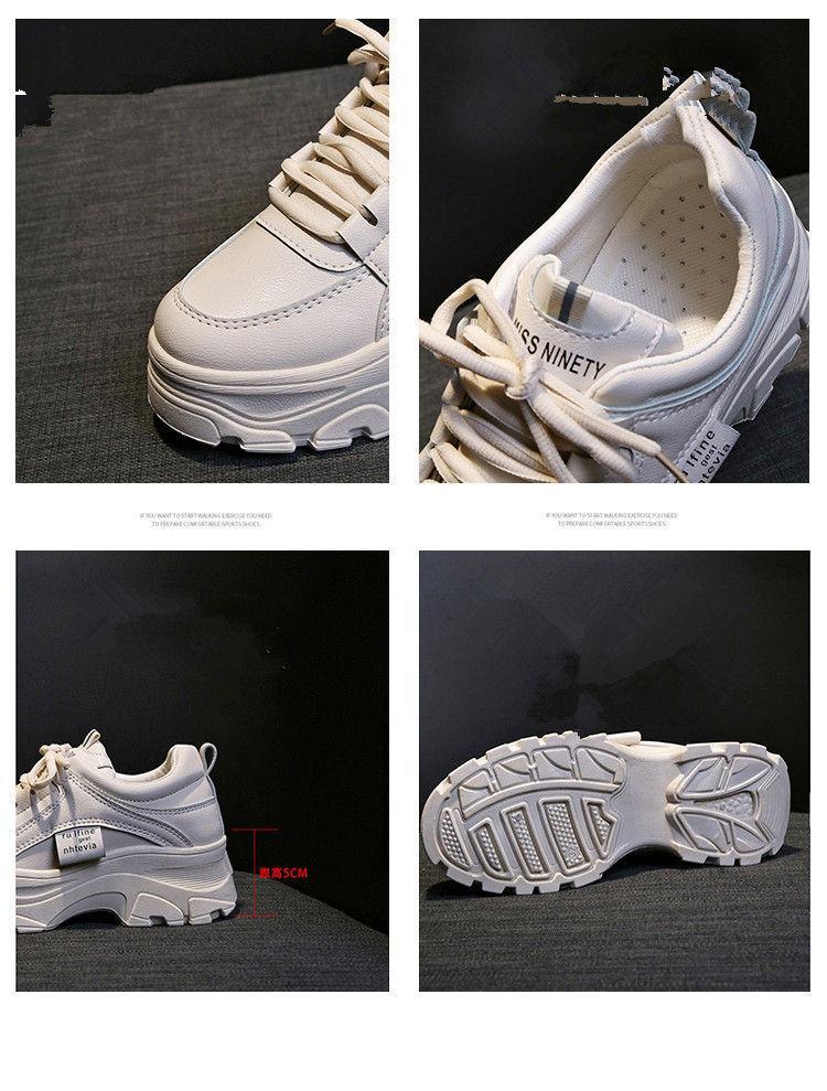 Faux-Leather  Platform Sneakers Product Image