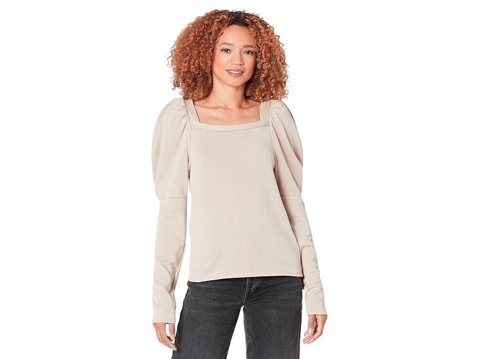 Splendid Josephine Sweatshirt (Latte) Women's Clothing Product Image