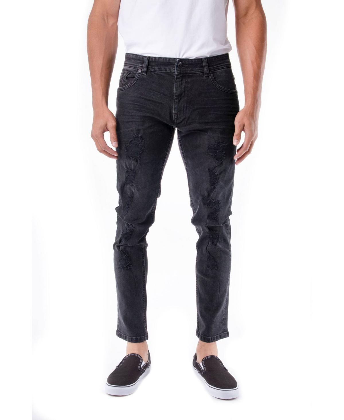 Mens Stretch Distressed Skinny Jeans Product Image