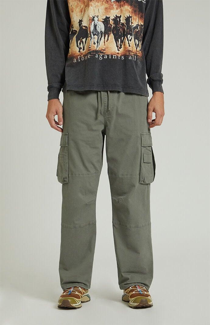 Mens Natural Baggy Cargo Pants Product Image