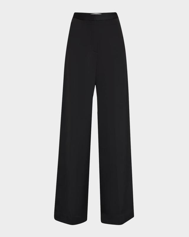 Jones Wide-Leg Viscose Twill Trousers Product Image