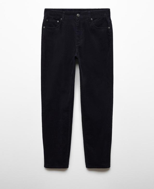 MANGO MAN - Micro-corduroy slim-fit pants navyMen Product Image