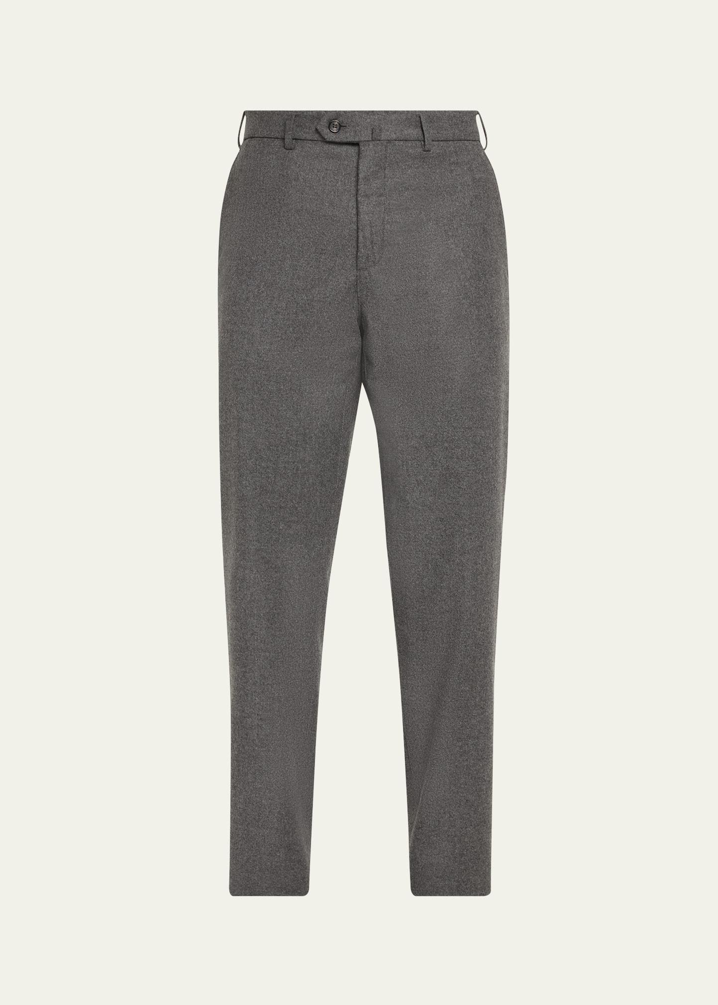 Mens Carlo Cashmere Flannel Trousers Product Image