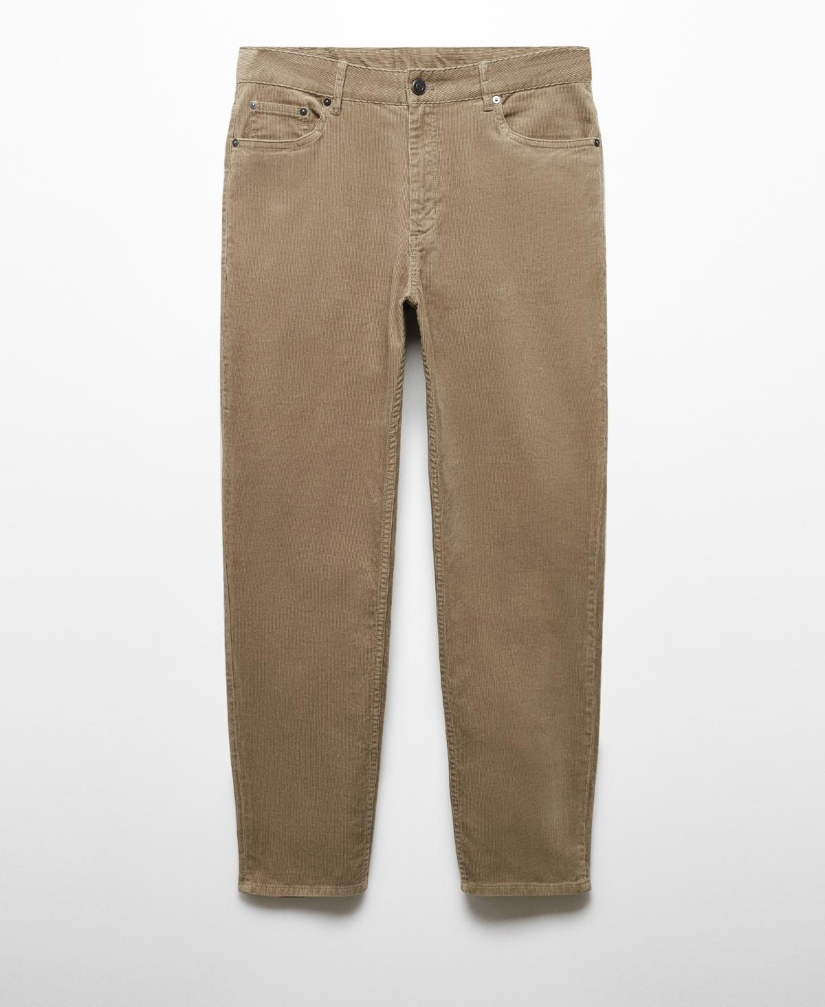 MANGO MAN - Micro-corduroy slim-fit pants beigeMen Product Image