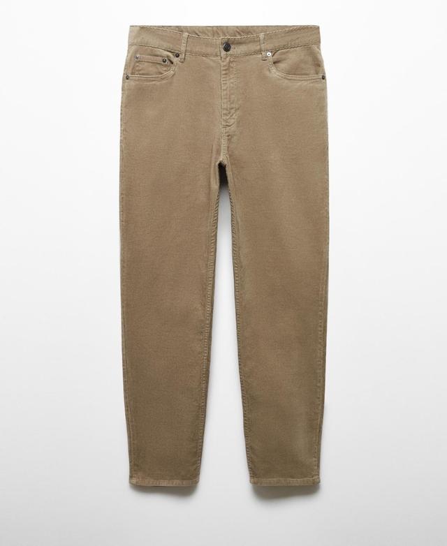 MANGO MAN - Micro-corduroy slim-fit pants beigeMen Product Image