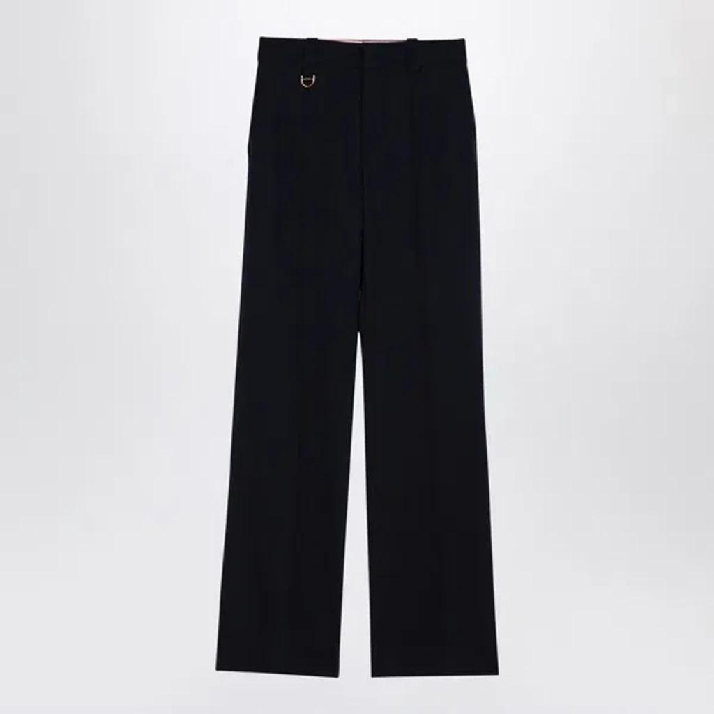 CHLOÉ Blue Wool Trousers Product Image