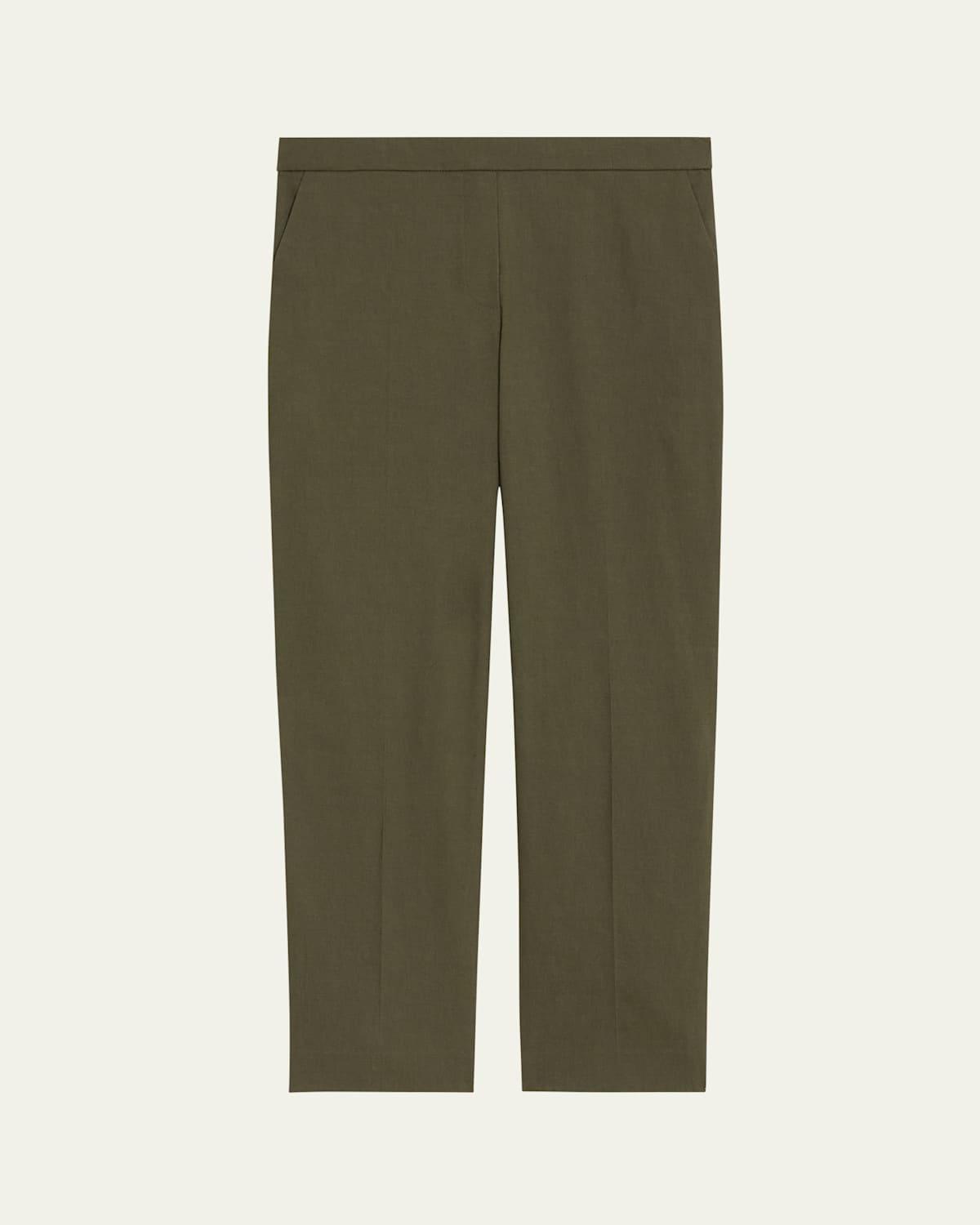 Treeca Good Linen Cropped Pull-On Ankle Pants Product Image