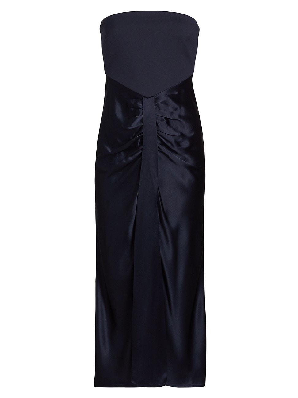 Womens Wayfaring Mix Media Strapless Midi-Dress Product Image